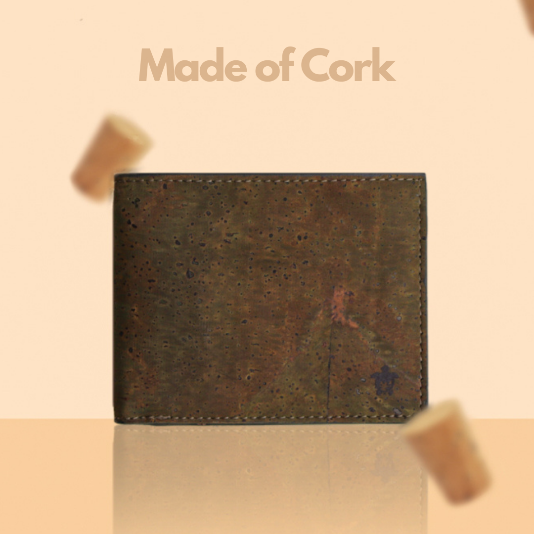 Men Wallet | Cork | Light-weight | Water Resistant | Olive