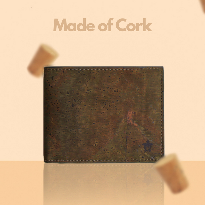 Men Wallet | Cork | Light-weight | Water Resistant | Olive