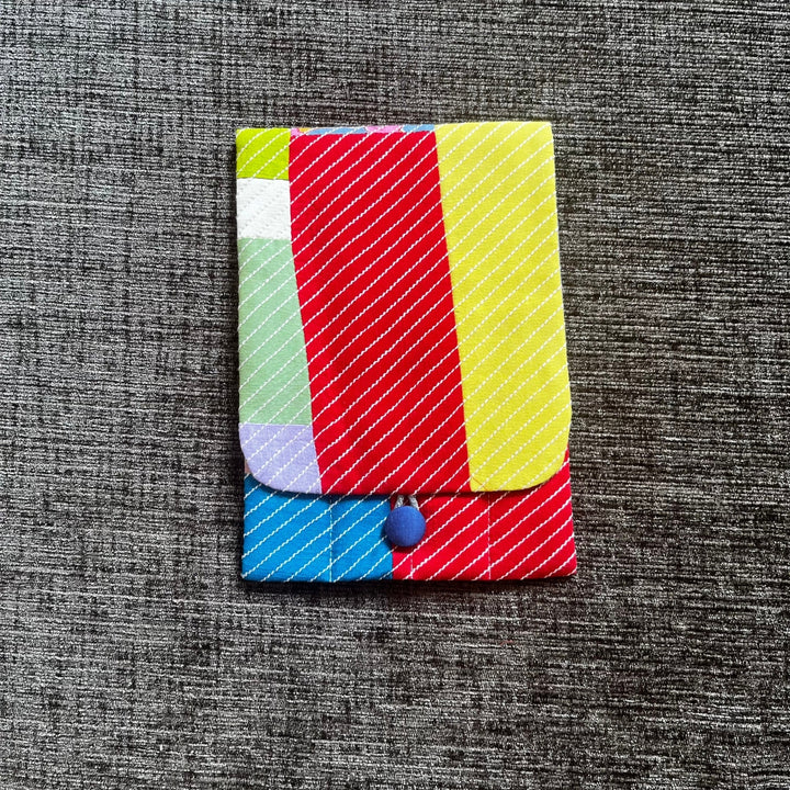 Color Block Design Cutlery  Pouch | Travel Essential | Hand-Crafted