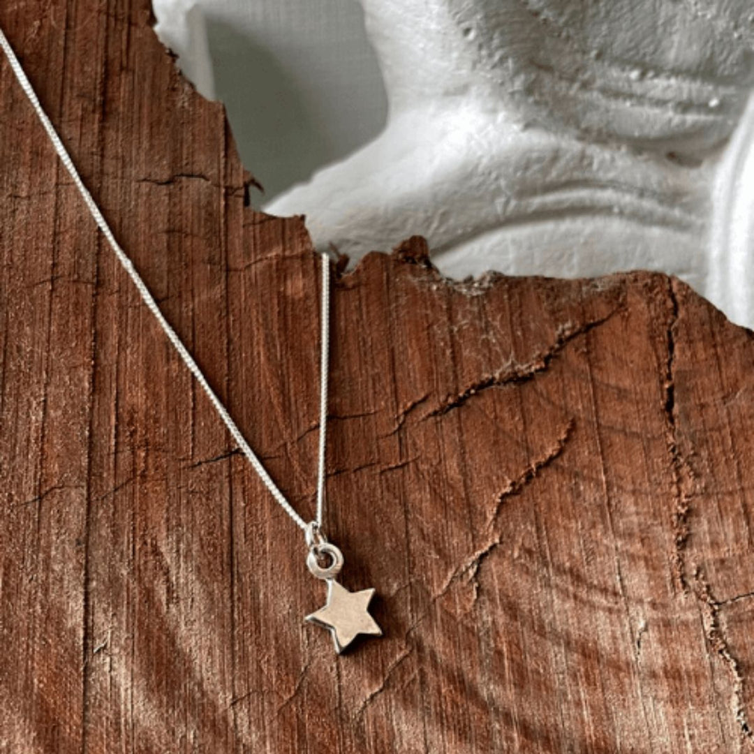 Star Pendant | Hand-Crafted | Unique Silver Jewellery | Cosmic Charm