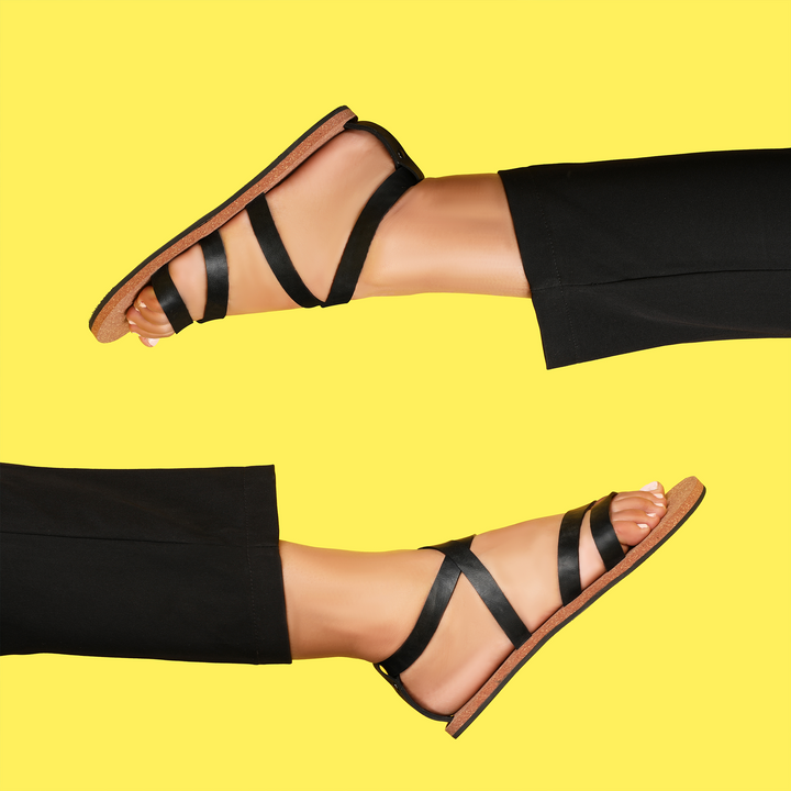 Toe Strap Cork Sandal for Women | Long-Lasting Durability | Brown & Black