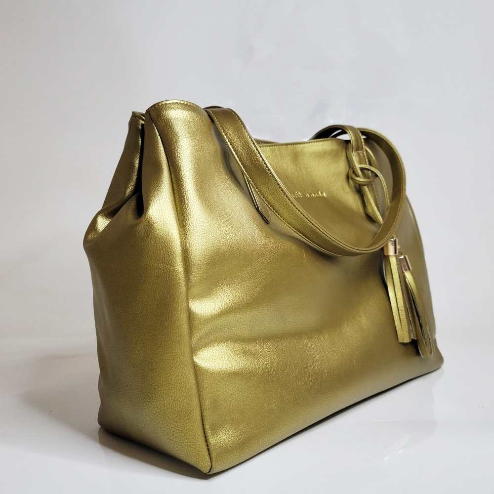 Golden Coloured Tote Bag | Hand-Crafted | Effortless Elegance