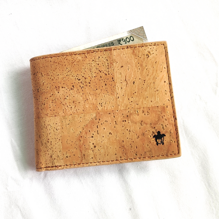 Kakapo Bifold Wallet | Cork | Unisex | Water Resistant | Tan