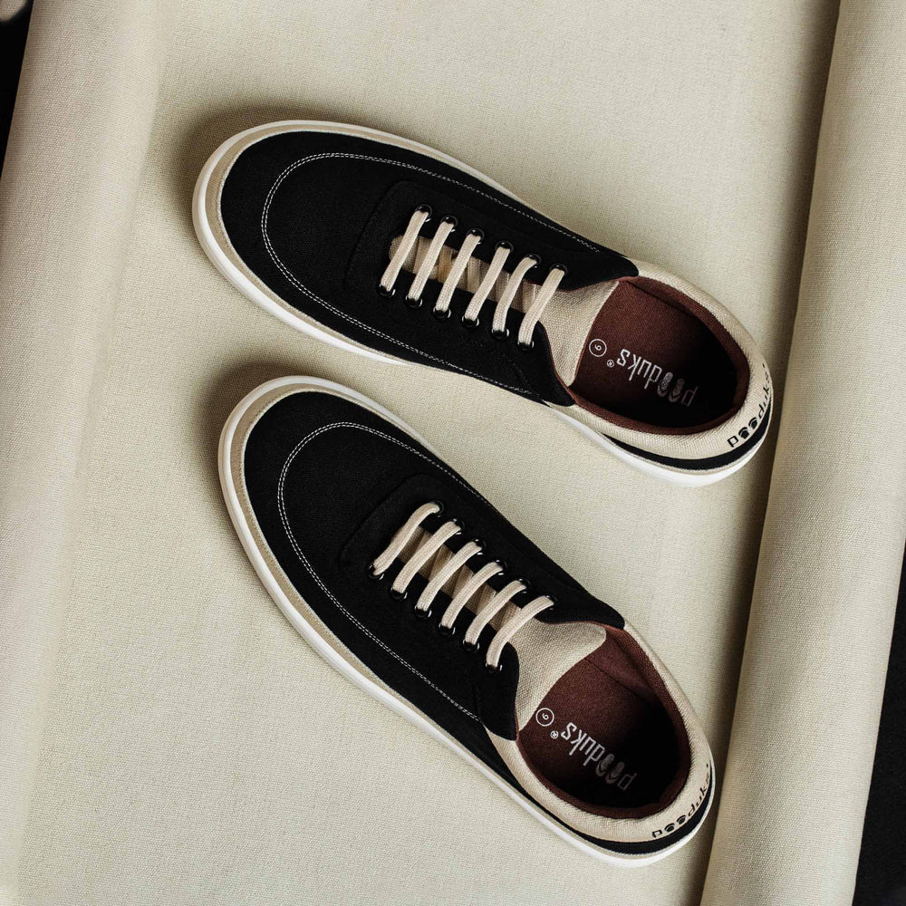 Black Anti-Skid Sneakers | Shock-Absorbing | Versatile Outdoor Wear