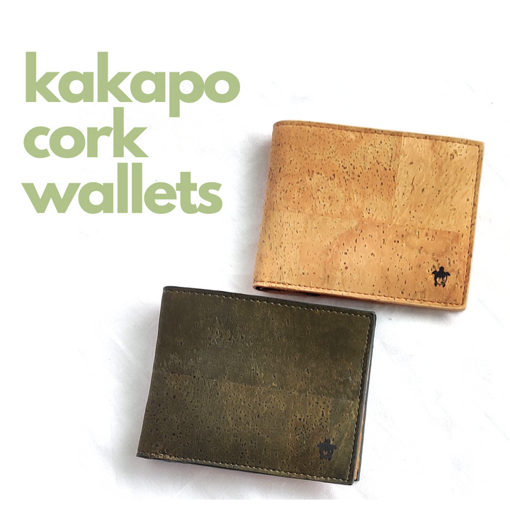 Kakapo Bifold Wallet | Cork | Unisex | Water Resistant | Tan