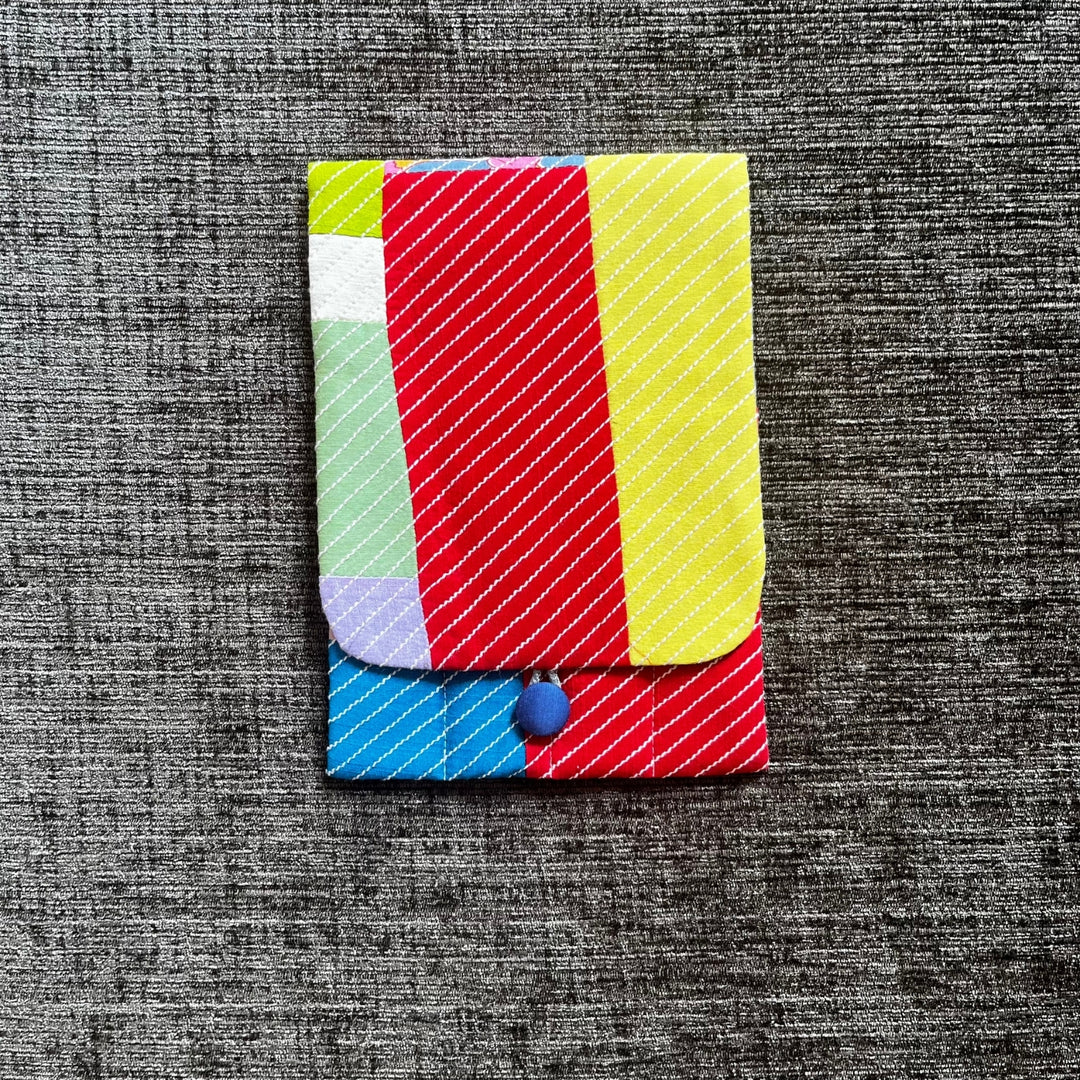 Color Block Design Cutlery  Pouch | Travel Essential | Hand-Crafted