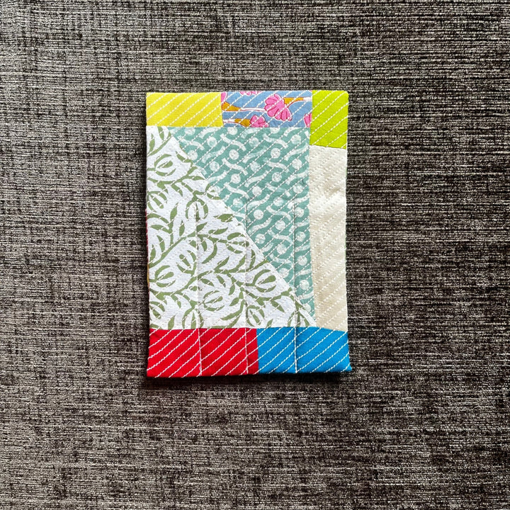 Color Block Design Cutlery  Pouch | Travel Essential | Hand-Crafted