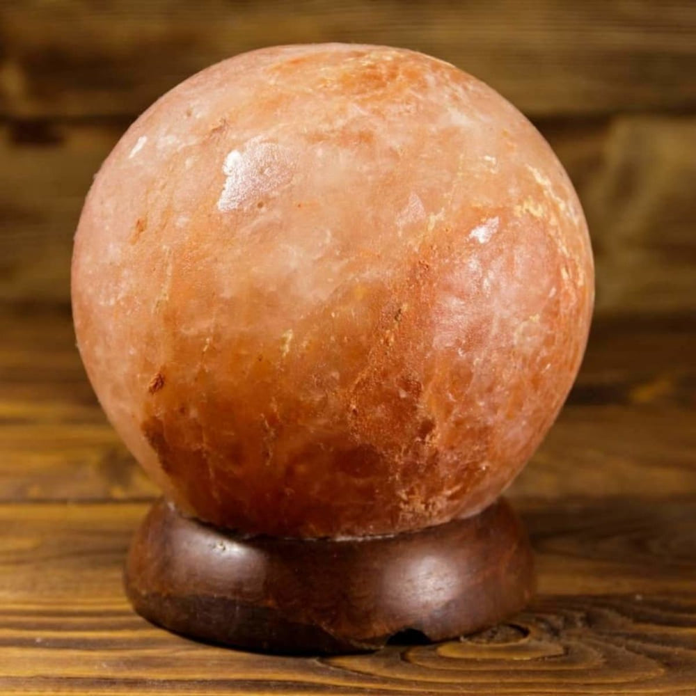 Globe Shape Himalayan Salt Lamp | Hand-Crafted |