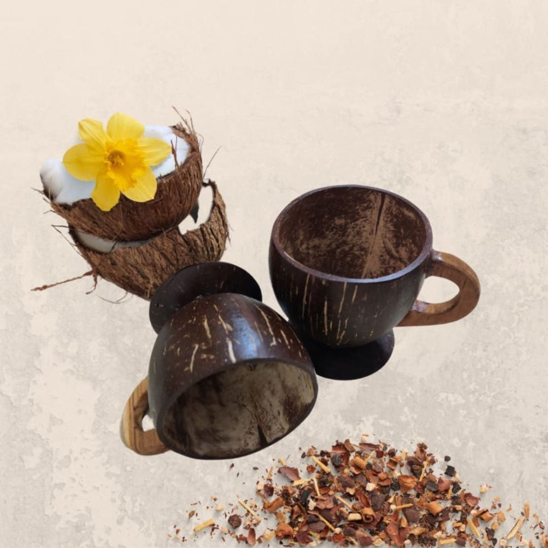 Coconut Shell Tea/Coffee Mugs | Pack Of 2