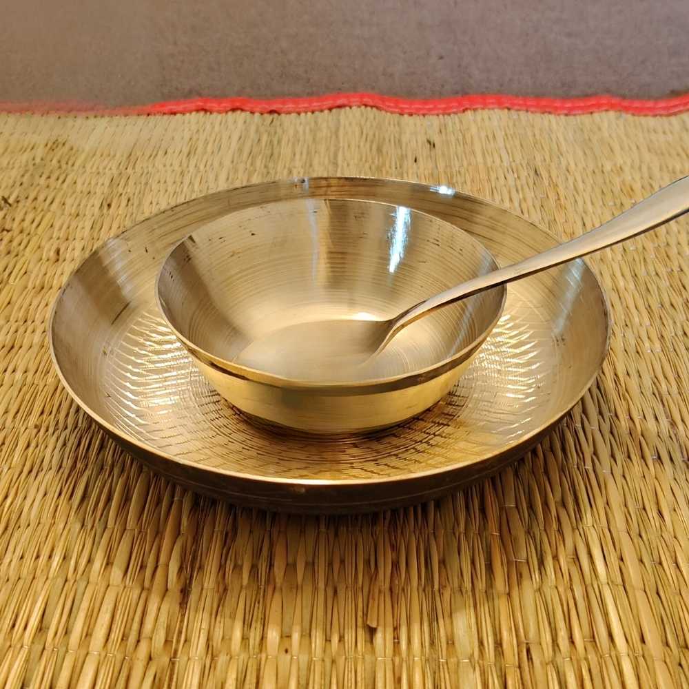 Kansa Dinner Set of 3 For Kids | Traditional and Healthful Gift For Kids | Durable