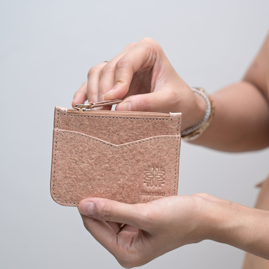 Card Holder / Pocket Wallet | Made of Coconut Leather | Light Weight | Unisex