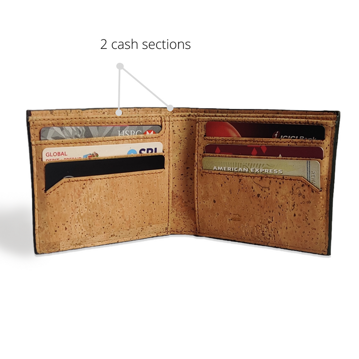 Men Wallet | Cork | Light-weight | Water Resistant | Olive