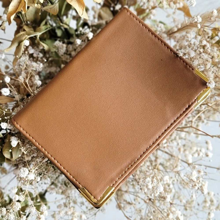 Tan Brown Personalised Passport Holder | Chic Travel Essential