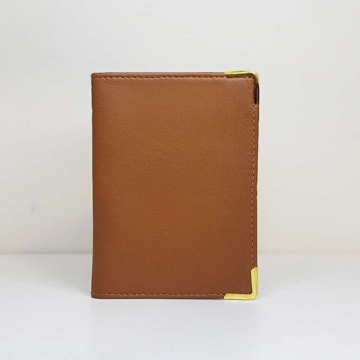 Tan Brown Personalised Passport Holder | Chic Travel Essential