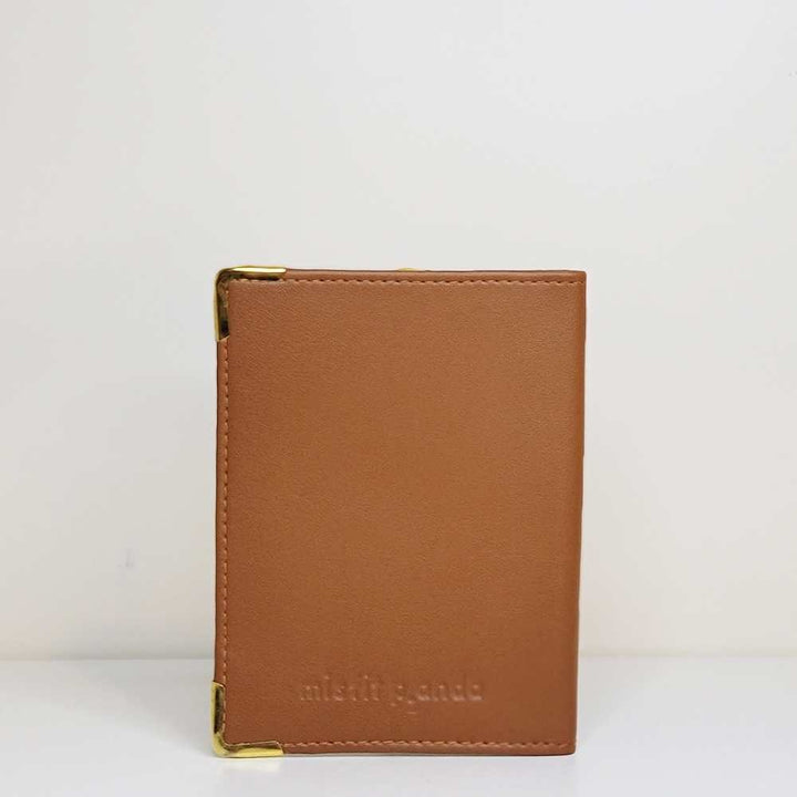Tan Brown Personalised Passport Holder | Chic Travel Essential