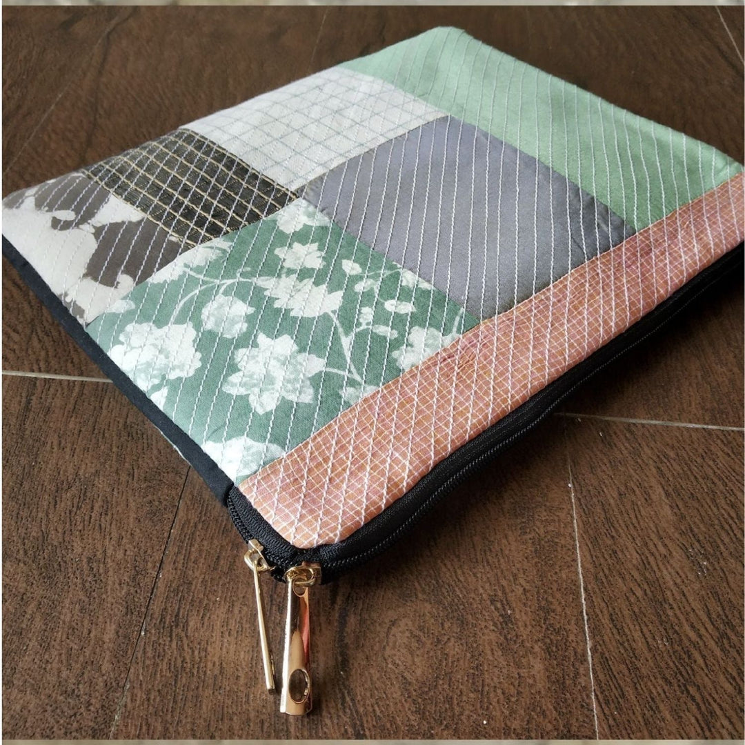 Geometric Patterned Laptop Sleeve | Hand Crafted  | 11 Inches