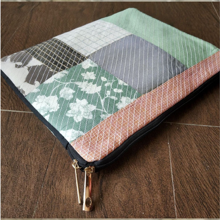 Geometric Patterned Laptop Sleeve | Hand Crafted  | 11 Inches