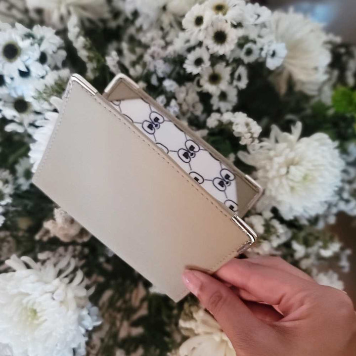 Passport Case | Travel Essential | Cactus Leather & R-Elan Fabric | Beige