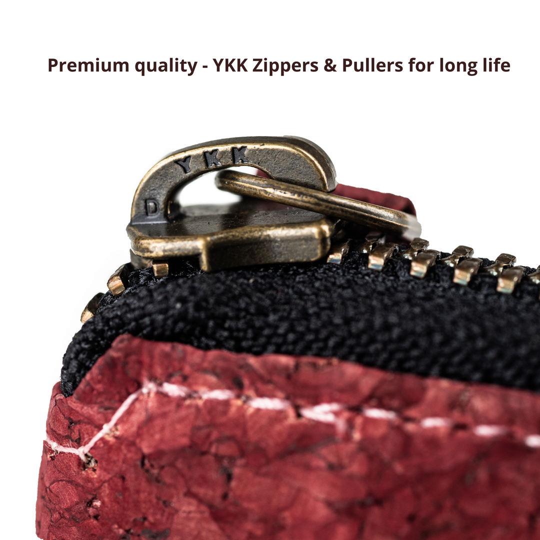 Kiwi Zip Wallet | Multiple Pockets | Cork | Unisex | Water Resistant