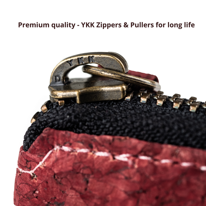 Kiwi Zip Wallet | Multiple Pockets | Cork | Unisex | Water Resistant