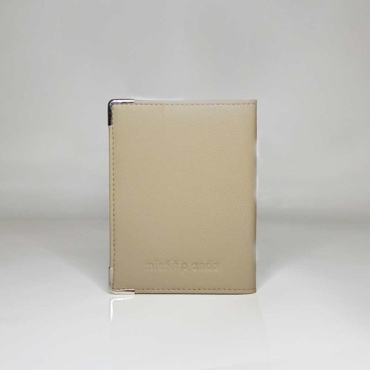 Passport Case | Travel Essential | Cactus Leather & R-Elan Fabric | Beige