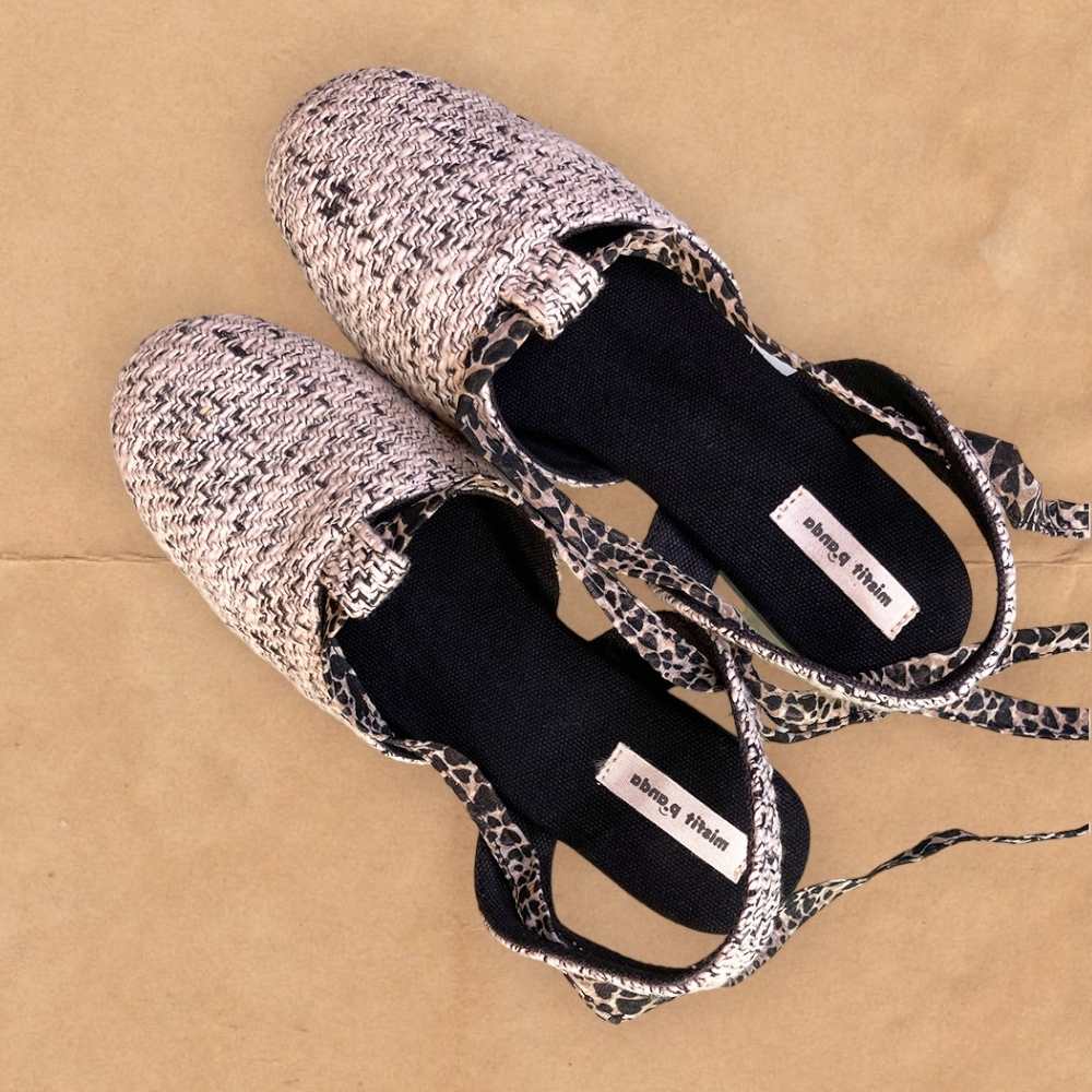 Tie-up Slingback for Women | Powder Pink with Pop of Grey | Chic Look