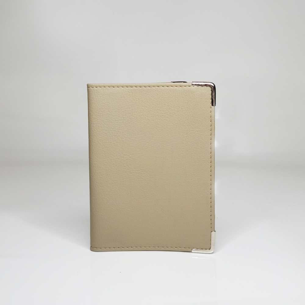 Passport Case | Travel Essential | Cactus Leather & R-Elan Fabric | Beige