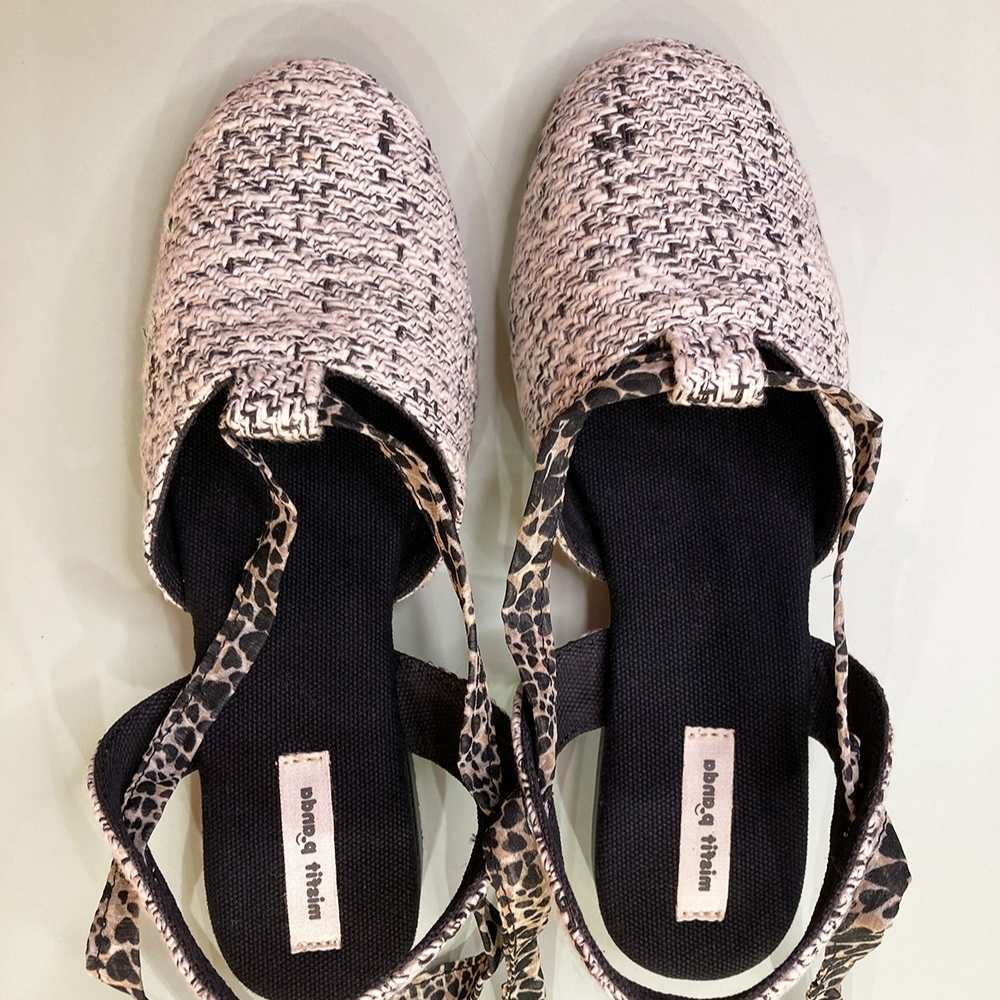 Tie-up Slingback for Women | Powder Pink with Pop of Grey | Chic Look