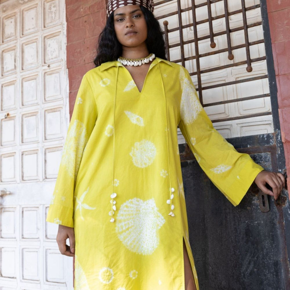 Tunic Dress for Women | Shibori-Crafted | Cotton | Lightweight Day Wear
