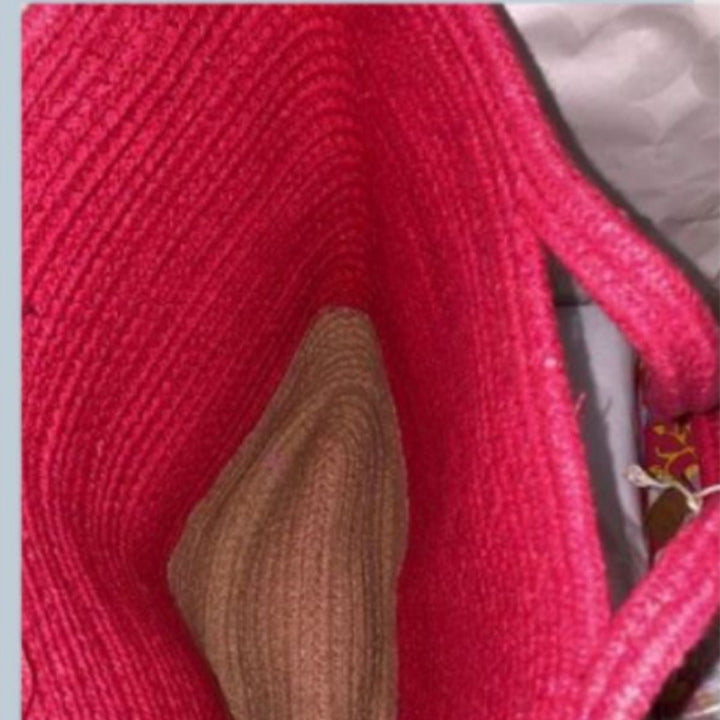 Hand-Crafted Rose Pink Tote Bag |