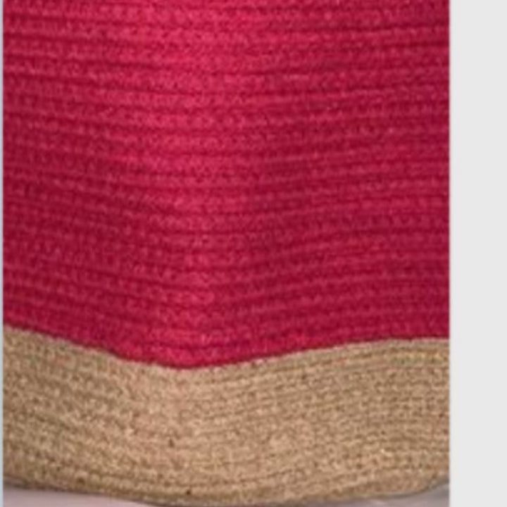 Hand-Crafted Rose Pink Tote Bag |
