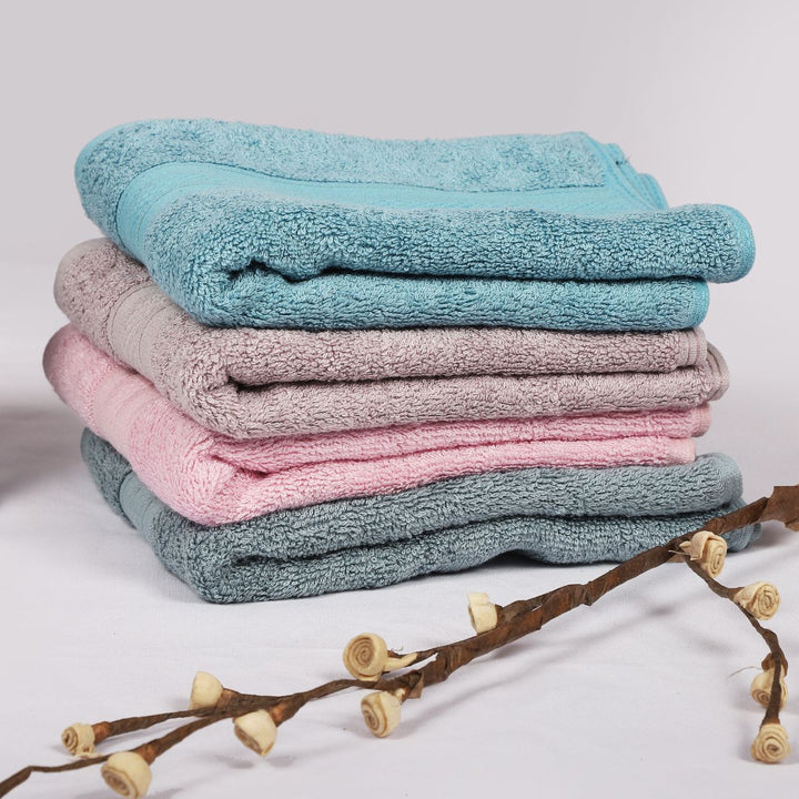 Premium Quality Bamboo Hand Towel | Gentle & Soft Fabric | Set Of 12 | Assorted