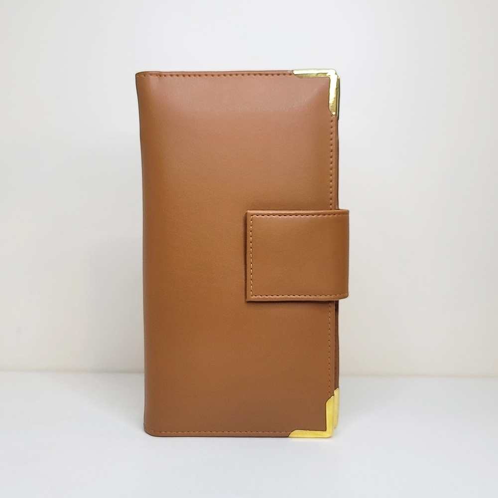 Tan Brown Personalised Travel Wallet | Cactus Leather | Durable