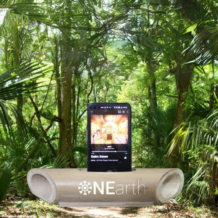 Bamboo Sound Amplifier Cum Docking Station | Multi-Functional