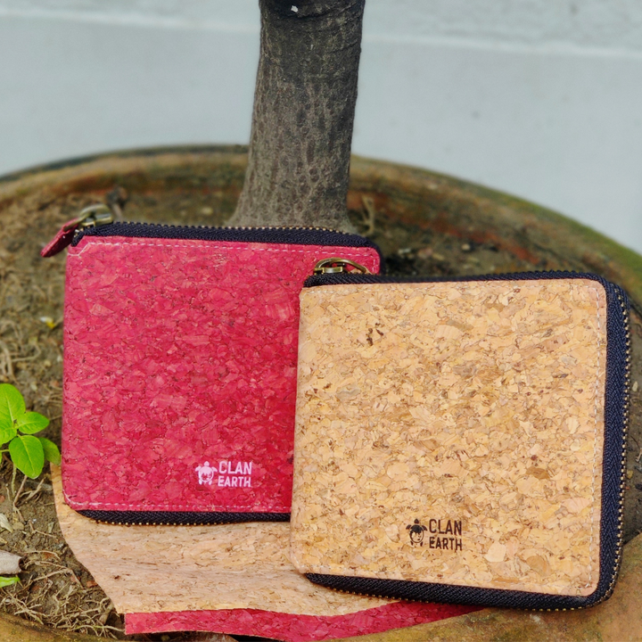 Kiwi Zip Wallet | Multiple Pockets | Cork | Unisex | Water Resistant