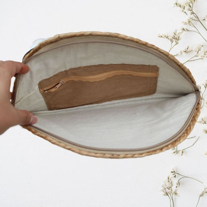 Hand-Crafted Jute Clutch Bag |