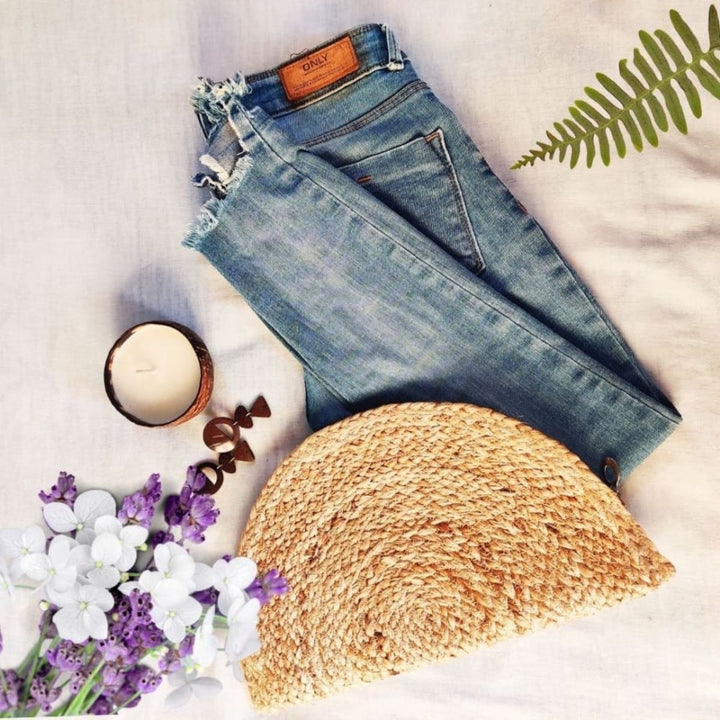 Hand-Crafted Jute Clutch Bag |