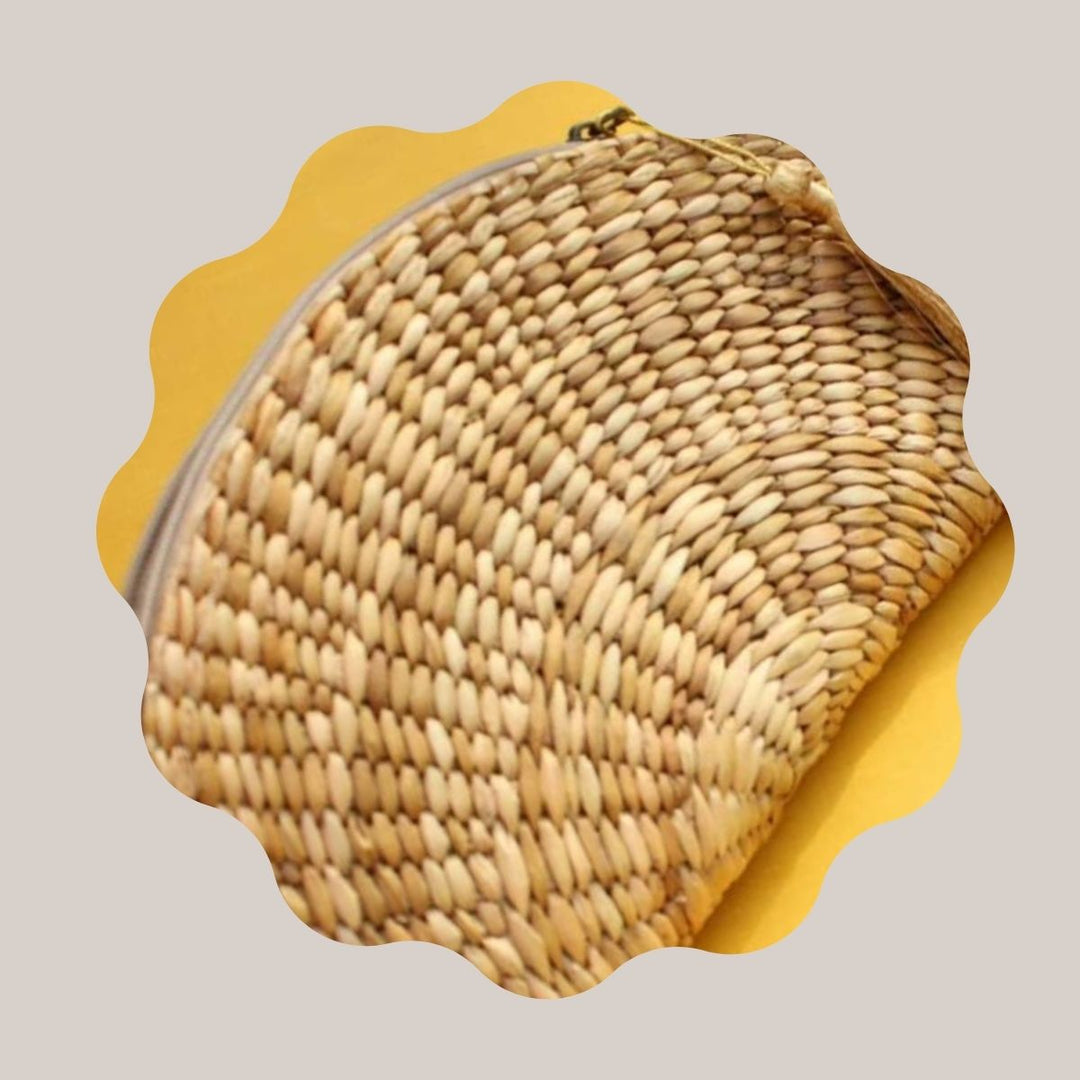Water Reed/Kauna Grass Clutch Bag | Hand-Crafted