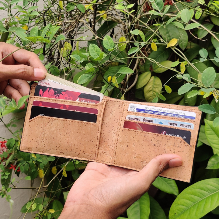 Men Wallet | Cork | Light-weight | Water Resistant | Olive