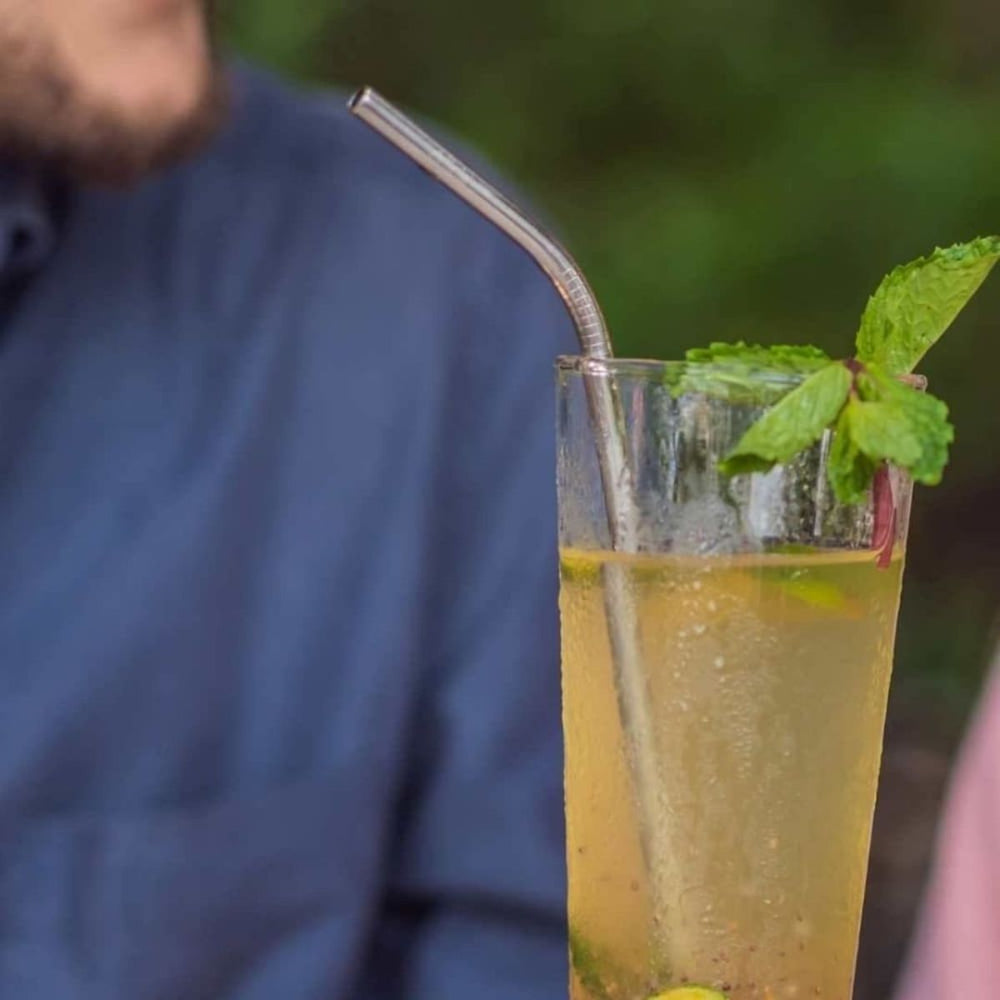 Stainless Steel Straws With Sisal Fibre cleaner | Pack Of 2