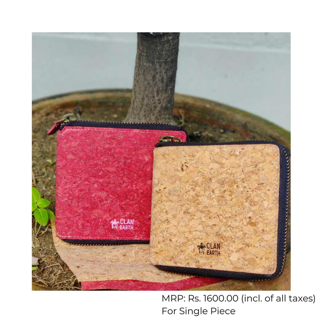 Kiwi Zip Wallet | Multiple Pockets | Cork | Unisex | Water Resistant