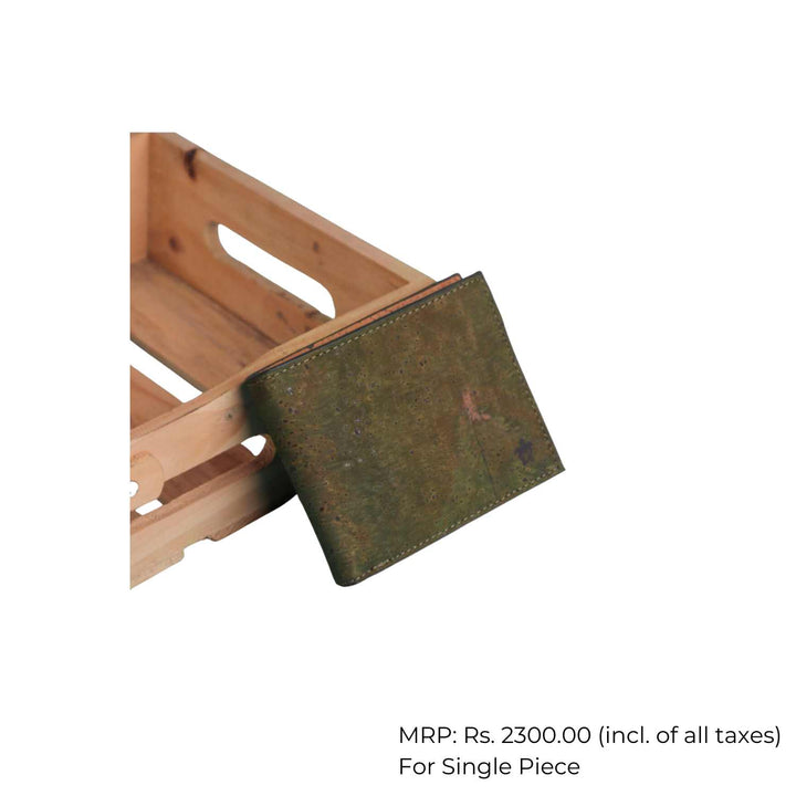 Men Wallet | Cork | Light-weight | Water Resistant | Olive