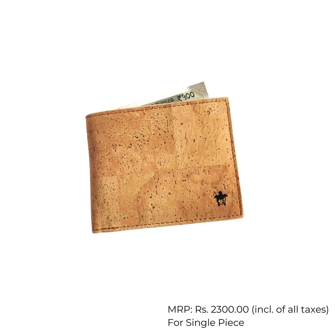 Kakapo Bifold Wallet | Cork | Unisex | Water Resistant | Tan