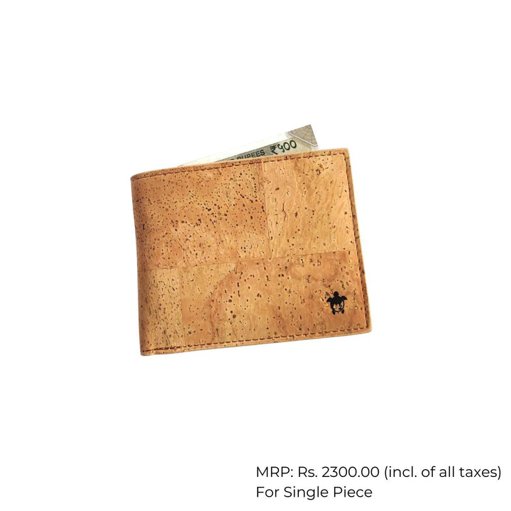 Kakapo Bifold Wallet | Cork | Unisex | Water Resistant | Tan
