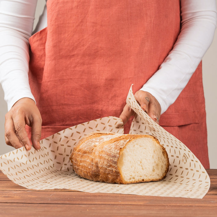 Beeswax Wrap For Food Storage | Off White With Assorted Prints | Set of 2