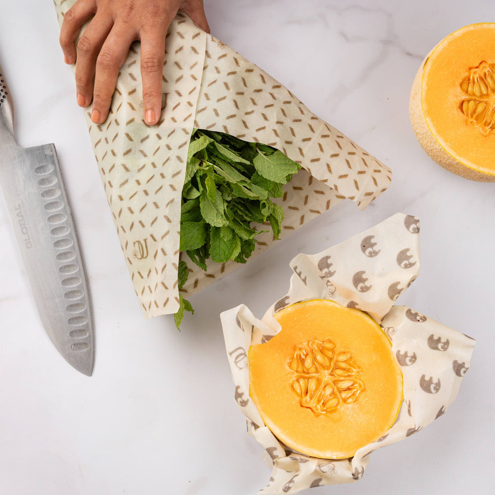 Beeswax Food Wrap | Fresh And Safe Alternative For Food Storage | Printed
