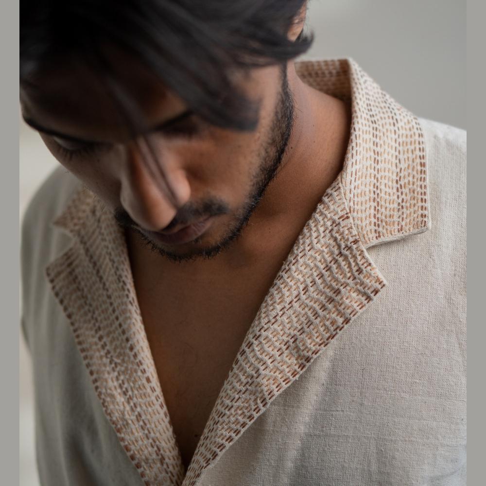 Double Breasted Jacket For Him & Her | Classic Style | Crafted with Kantha