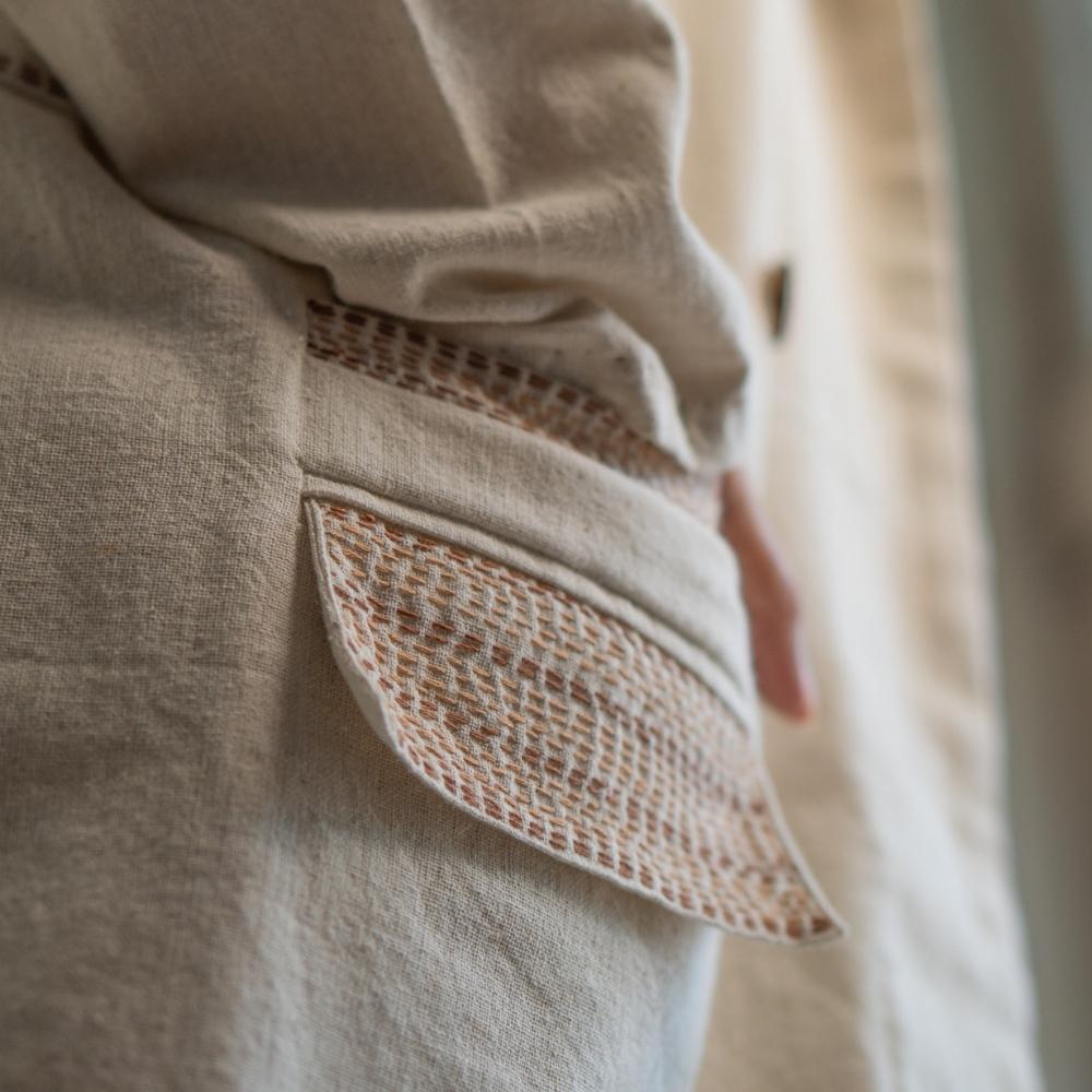 Double Breasted Jacket For Him & Her | Classic Style | Crafted with Kantha