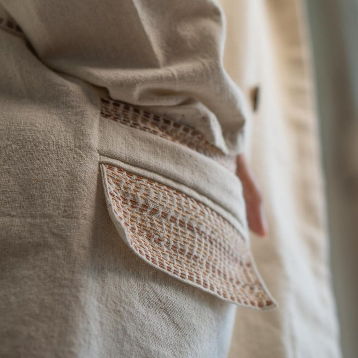 Double Breasted Jacket For Him & Her | Classic Style | Crafted with Kantha