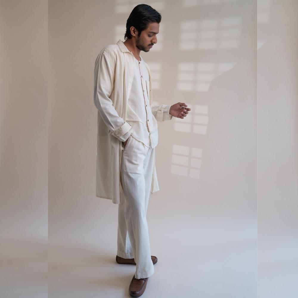 Fluid Overlay for Him & Her | Multi-Purposed Design | Kantha Embroidered